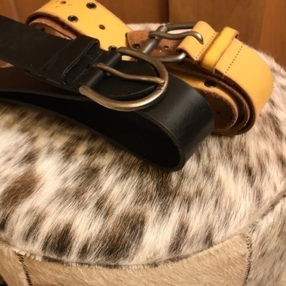 Belt Genuine Leather Belts large bundle of 2 - Picture 8 of 8